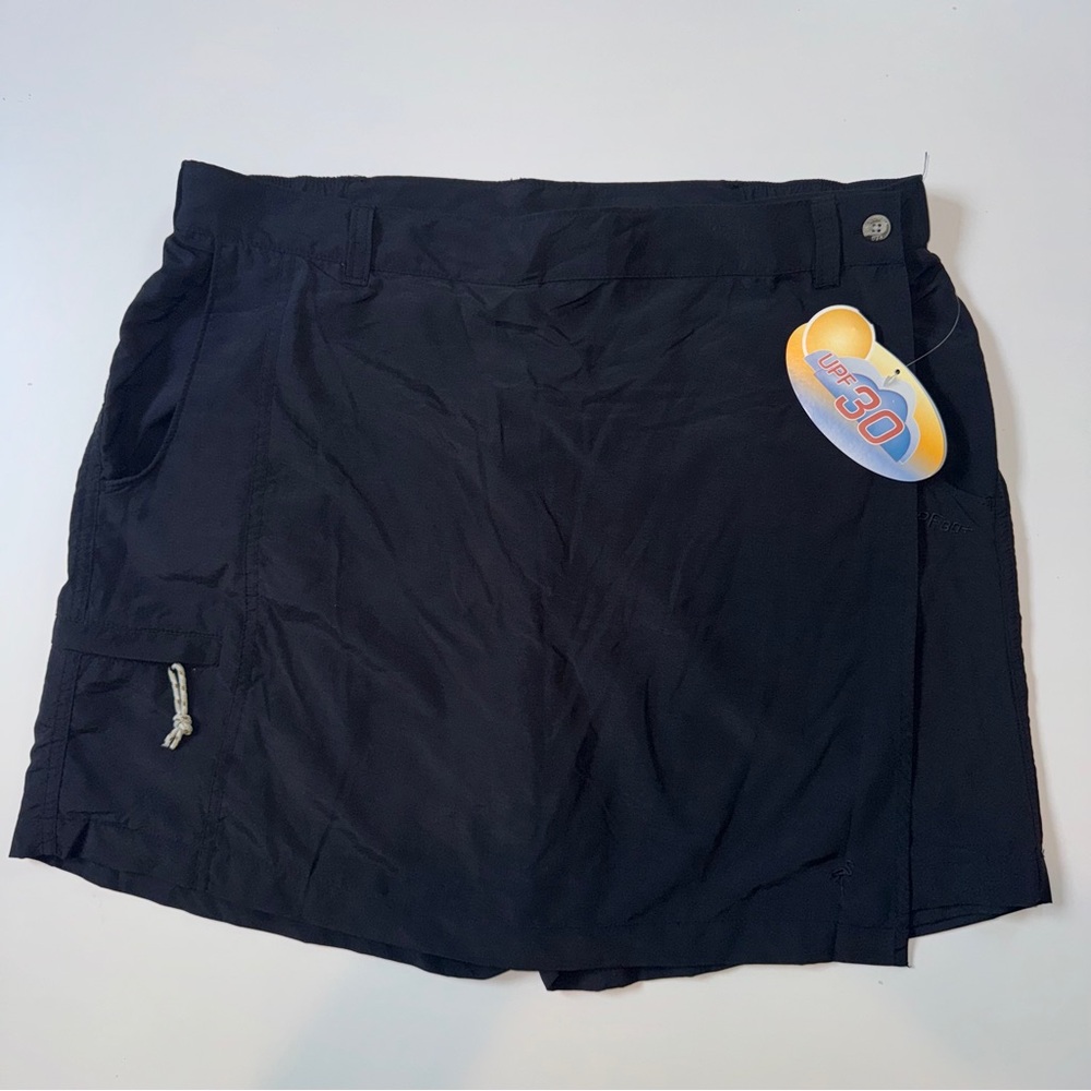 Columbia Womens XL‎ Skort UPF 30 Black New With Tags